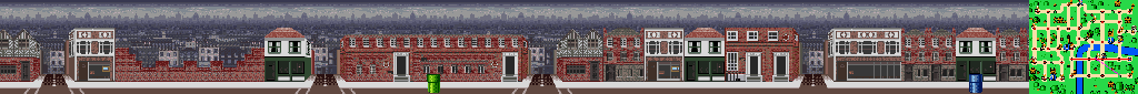 Thumbnail for a map of London Street 5 for the SNES game Mario Is Missing!.