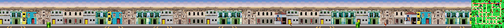 Thumbnail for a map of Mexico City Main Street for the SNES game Mario Is Missing!.
