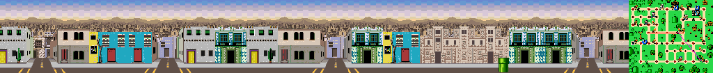 Thumbnail for a map of Mexico City Street 4 for the SNES game Mario Is Missing!.