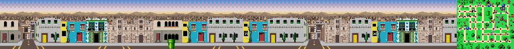 Thumbnail for a map of Mexico City Street 6 for the SNES game Mario Is Missing!.