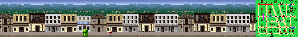 Thumbnail for a map of Nairobi Street 4 for the SNES game Mario Is Missing!.