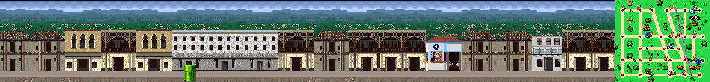 Thumbnail for a map of Nairobi Street 5 for the SNES game Mario Is Missing!.