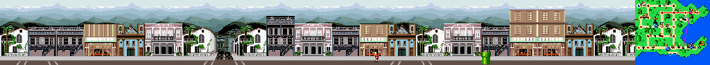 Thumbnail for a map of Rio De Janeiro Street 2 for the SNES game Mario Is Missing!.