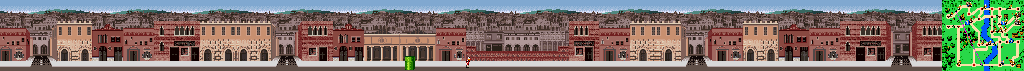 Thumbnail for a map of Rome Main Street for the SNES game Mario Is Missing!.