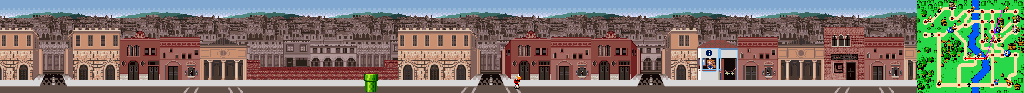 Thumbnail for a map of Rome Street 3 for the SNES game Mario Is Missing!.