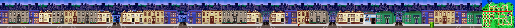 Thumbnail for a map of San Francisco Main Street for the SNES game Mario Is Missing!.