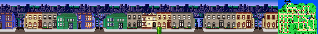 Thumbnail for a map of San Francisco Street 9 for the SNES game Mario Is Missing!.
