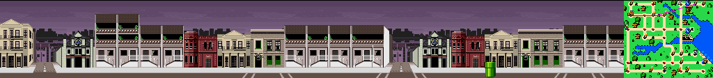 Thumbnail for a map of Sydney Street 3 for the SNES game Mario Is Missing!.
