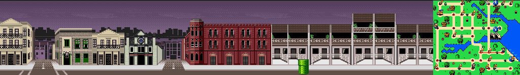 Thumbnail for a map of Sydney Street 5 for the SNES game Mario Is Missing!.