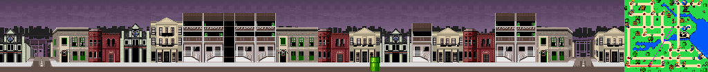 Thumbnail for a map of Sydney Street 7 for the SNES game Mario Is Missing!.