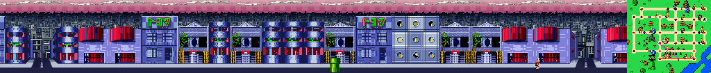 Thumbnail for a map of Tokyo Street 5 for the SNES game Mario Is Missing!.