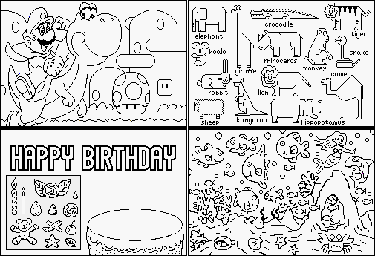 Thumbnail for a map of Coloring Book for the SNES game Mario Paint.
