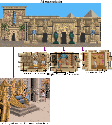 Thumbnail for a map of Alexandria (47 BC) for the SNES game Mario's Time Machine.