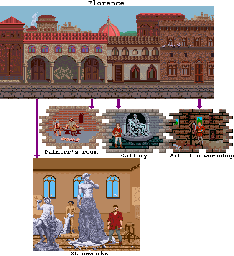 Thumbnail for a map of Florence (1503) for the SNES game Mario's Time Machine.