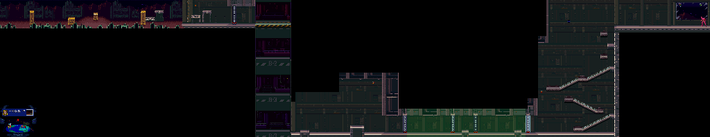 Thumbnail for a map of Arizona Mining Complex for the SNES game Marvel Super Heroes: War Of The Gems.