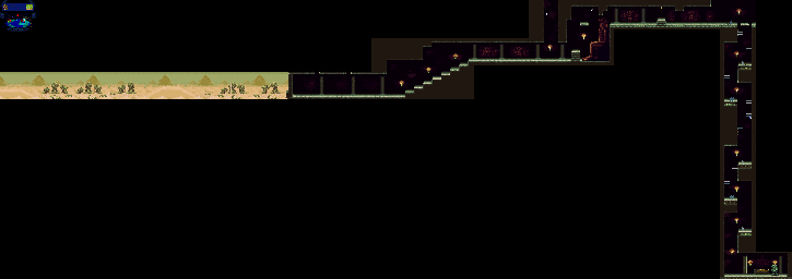 Thumbnail for a map of Egypt for the SNES game Marvel Super Heroes: War Of The Gems.