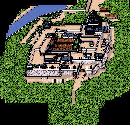 Thumbnail for a map of Osaka Castle for the SNES game Maten Densetsu: Senritsu no Ooparts.