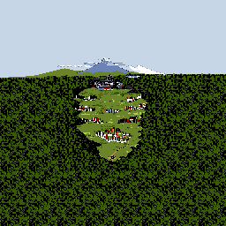 Thumbnail for a map of Sekigahara Battlefield for the SNES game Maten Densetsu: Senritsu no Ooparts.