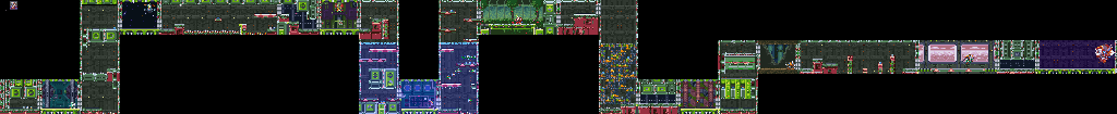 Thumbnail for a map of King's Palace Stage 3 for the SNES game Mega Man & Bass.