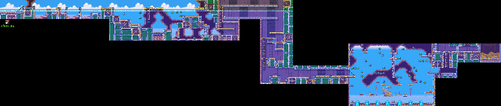 Thumbnail for a map of Pirate Man for the SNES game Mega Man & Bass.