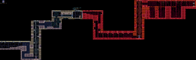Thumbnail for a map of Secret Factory for the SNES game Mega Man X 3.