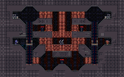 Thumbnail for a map of Head To Head Boxes Warehouse for the SNES game Metal Warriors.