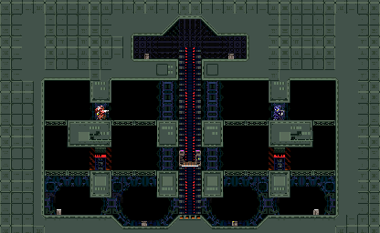 Thumbnail for a map of Head To Head Space Station for the SNES game Metal Warriors.