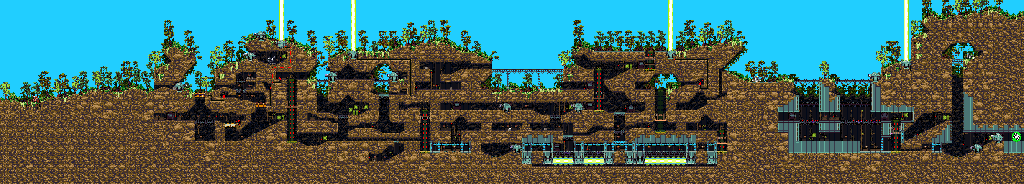 Thumbnail for a map of Mission Six: Jungle War 1 for the SNES game Metal Warriors.