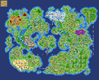 Thumbnail for a map of World for the SNES game Monster Maker Kids: Ousama ni Naritai.