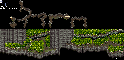 Thumbnail for a map of Fairytale World Gum Forest for the SNES game Mystic Ark.