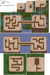 Thumbnail for a map of Fruit World West Forest for the SNES game Mystic Ark.