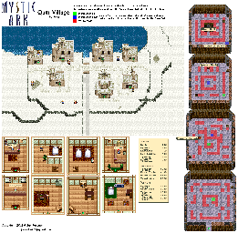 Thumbnail for a map of Giant World Qum Village for the SNES game Mystic Ark.
