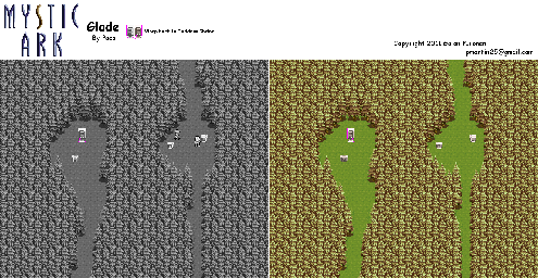 Thumbnail for a map of Machine World Glade for the SNES game Mystic Ark.