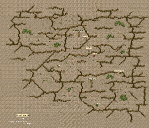 Thumbnail for a map of Sand World for the SNES game Mystic Ark.