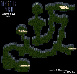 Thumbnail for a map of Sand World South Cave for the SNES game Mystic Ark.