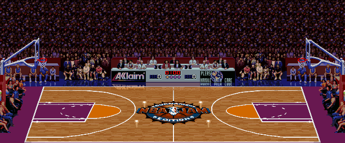 Thumbnail for a map of Basketball Court for the SNES game NBA Jam: Tournament Edition.