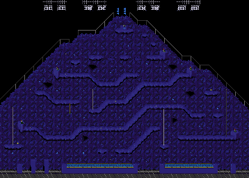 Thumbnail for a map of Aggro Crag (Variant 1) (Blue) for the SNES game Nickelodeon GUTS.