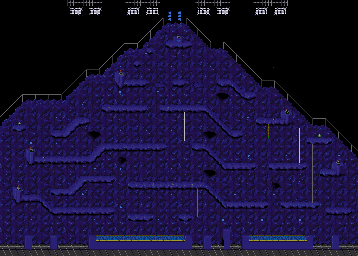 Thumbnail for a map of Aggro Crag (Variant 2) (Blue) for the SNES game Nickelodeon GUTS.