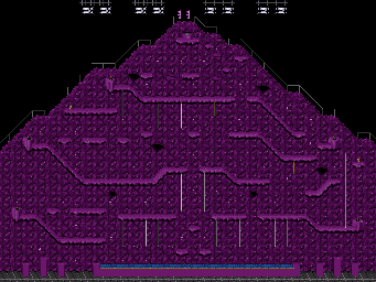 Thumbnail for a map of Aggro Crag (Variant 3) (Purple) for the SNES game Nickelodeon GUTS.