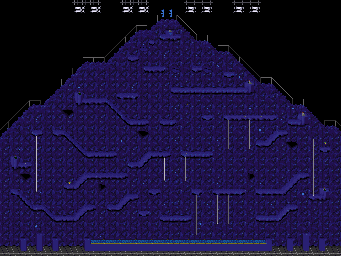 Thumbnail for a map of Aggro Crag (Variant 4) (Blue) for the SNES game Nickelodeon GUTS.