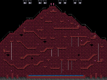 Thumbnail for a map of Aggro Crag (Variant 4) (Red) for the SNES game Nickelodeon GUTS.