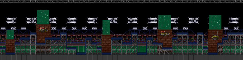 Thumbnail for a map of Bonus Round 1 for the SNES game Nickelodeon GUTS.