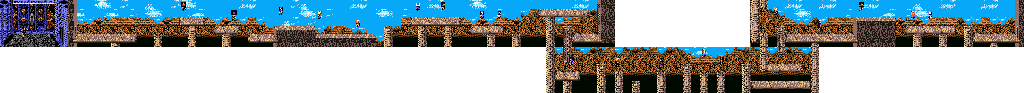 Thumbnail for a map of Ninja Gaiden Act II - Scene 2 for the SNES game Ninja Gaiden Trilogy.