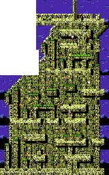 Thumbnail for a map of Ninja Gaiden Act V - Scene 3 for the SNES game Ninja Gaiden Trilogy.