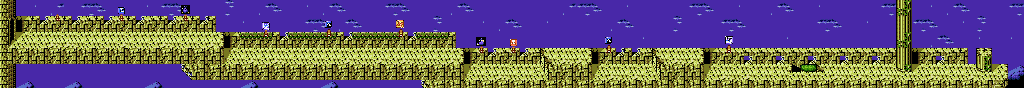Thumbnail for a map of Ninja Gaiden Act VI - Scene 1 for the SNES game Ninja Gaiden Trilogy.