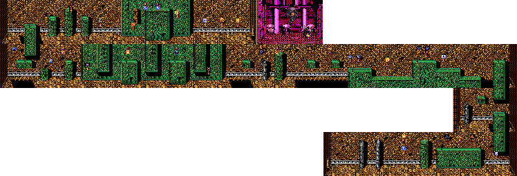 Thumbnail for a map of Ninja Gaiden Act VI - Scene 3 for the SNES game Ninja Gaiden Trilogy.