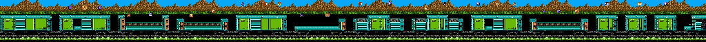 Thumbnail for a map of Ninja Gaiden - Episode II: The Dark Sword Of Chaos Act II - Scene 1 for the SNES game Ninja Gaiden Trilogy.