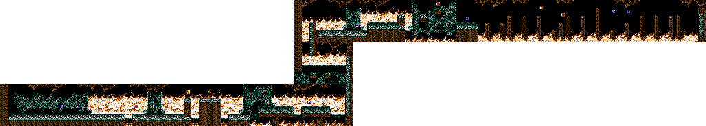 Thumbnail for a map of Ninja Gaiden - Episode II: The Dark Sword Of Chaos Act IV - Scene 1 for the SNES game Ninja Gaiden Trilogy.
