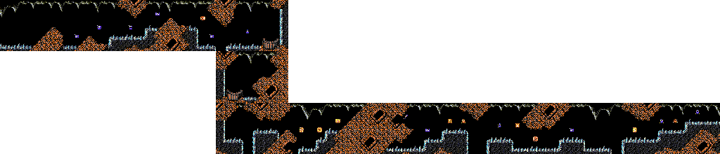 Thumbnail for a map of Ninja Gaiden - Episode II: The Dark Sword Of Chaos Act VI - Scene 1 for the SNES game Ninja Gaiden Trilogy.