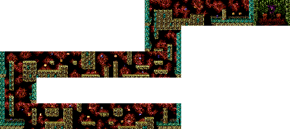 Thumbnail for a map of Ninja Gaiden - Episode II: The Dark Sword Of Chaos Act VII - Scene 2 for the SNES game Ninja Gaiden Trilogy.